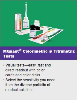 MQuant Colorimetric & Titrimetric Tests